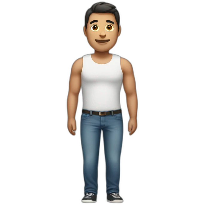 very large male body emoji