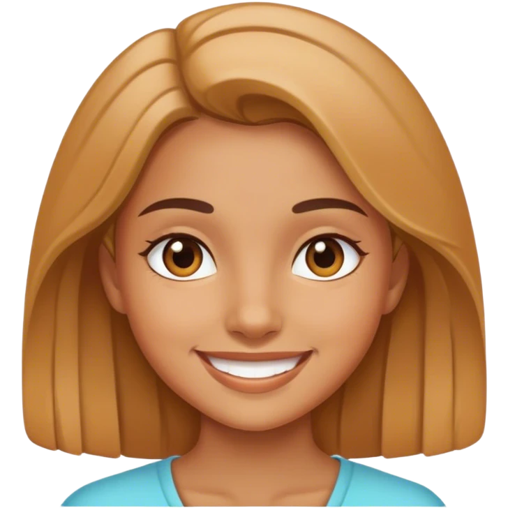 Chica sonriendo  emoji