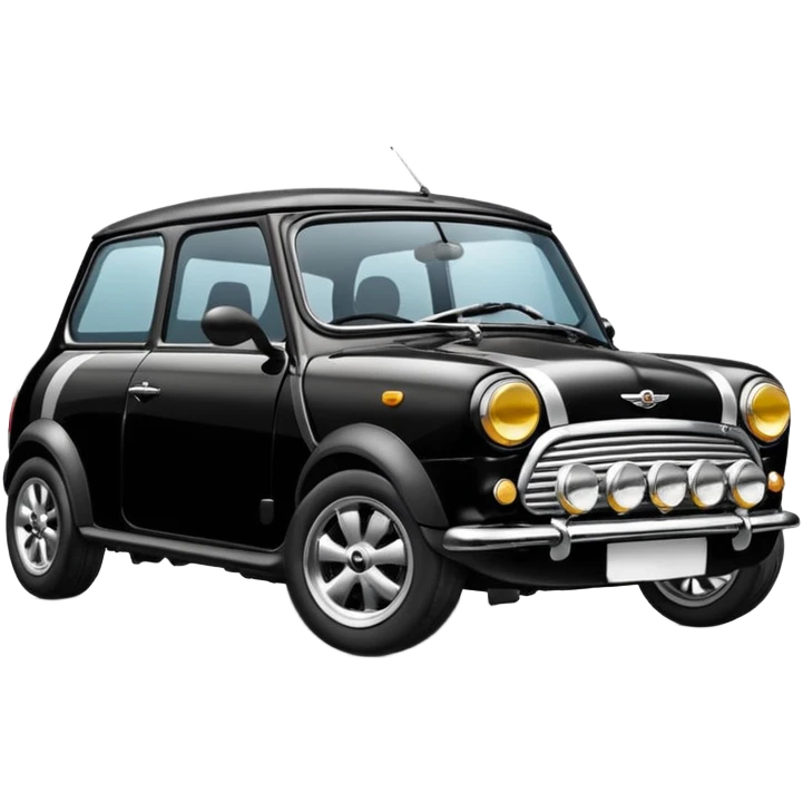 Mini cooper black emoji