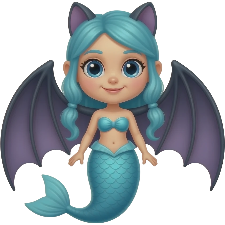 bat mermaid emoji
