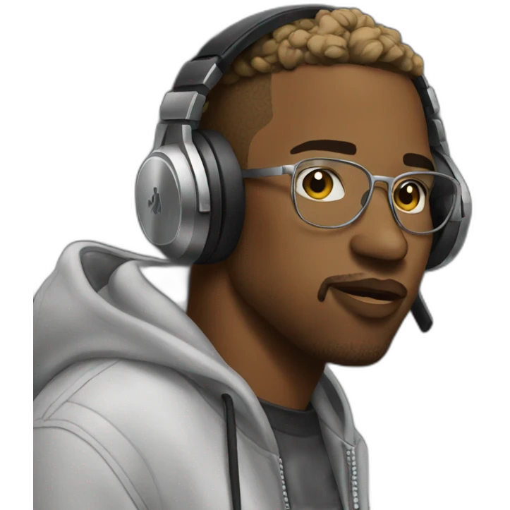 Rapper in the studio  emoji
