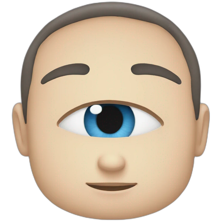 Yeux bleus emoji