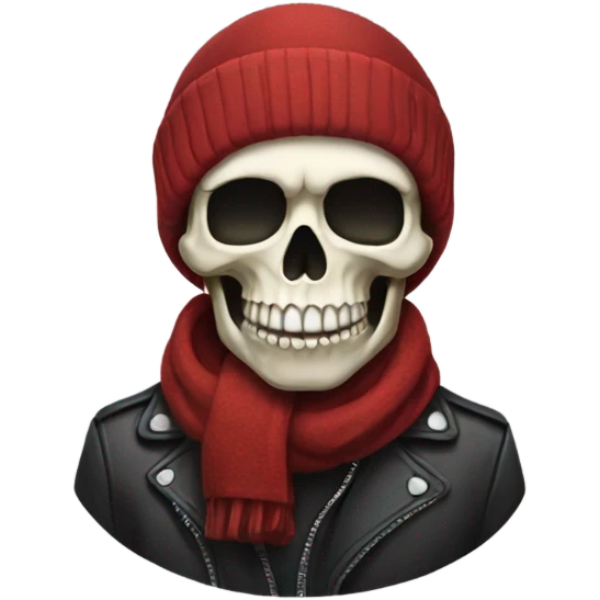 skull with muffler emoji