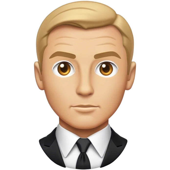 Cinematic Realistic James Bond Pop Culture Emoji, depicted with suave sophistication and dynamic action rendered with crisp details and cinematic lighting that capture his legendary cool. emoji