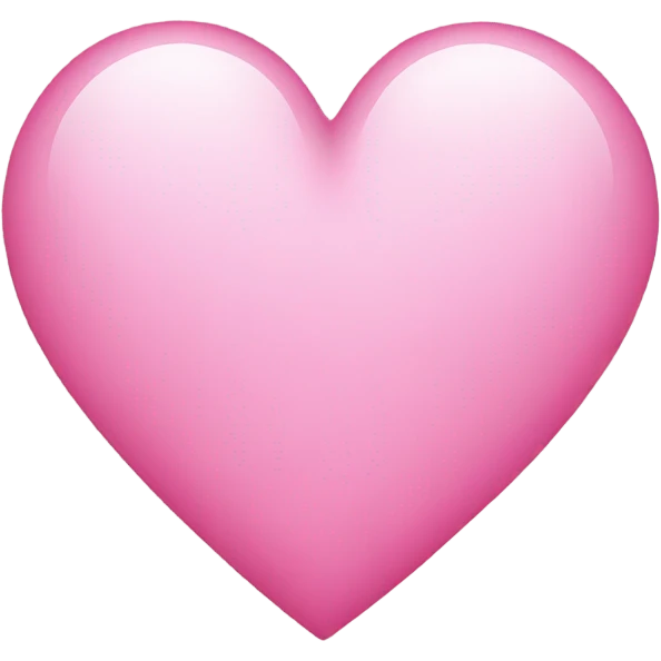 Transparent pink heart emoji