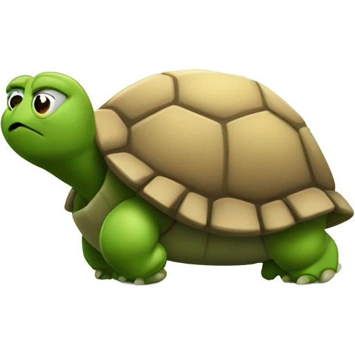 a really fat turtle working out and he’s super hot  emoji