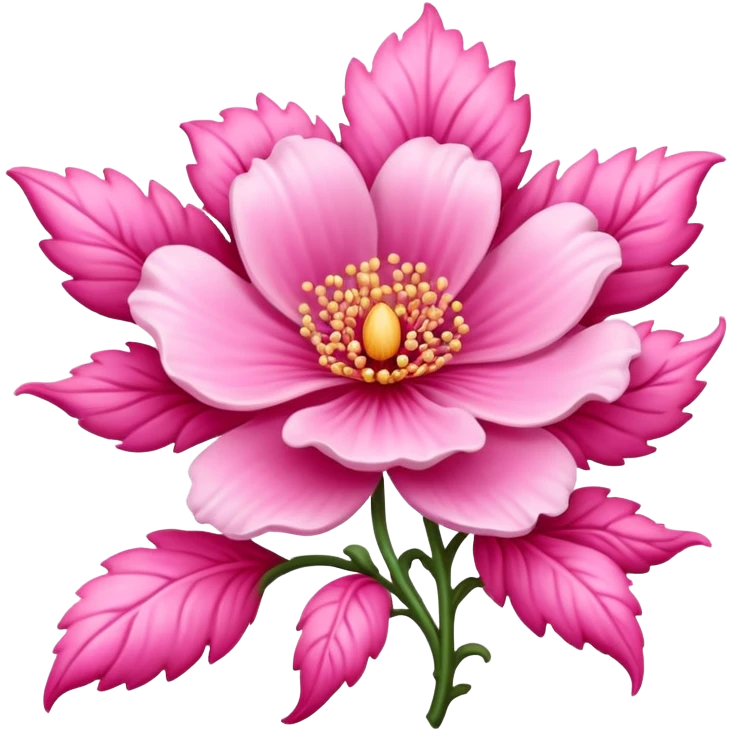 rococo regency flower pink emoji