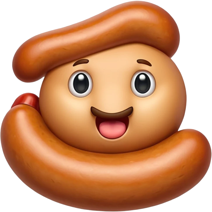 Furious sausage emoji
