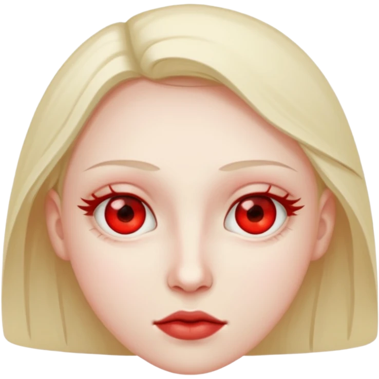 Red eyes low eyes emoji