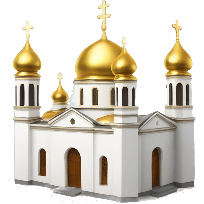 Orthodox church with golden dome emoji