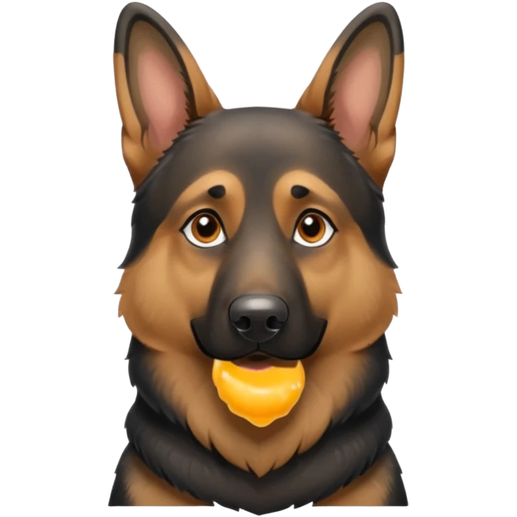 German Shepherd in snow emoji