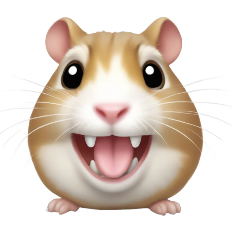 a hamster smiling emoji