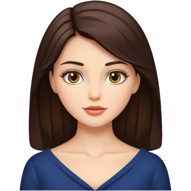 роскошная брюнетка emoji
