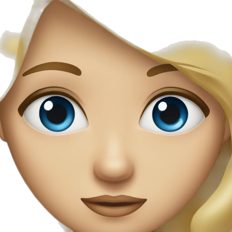 Rubia ojos azules emoji