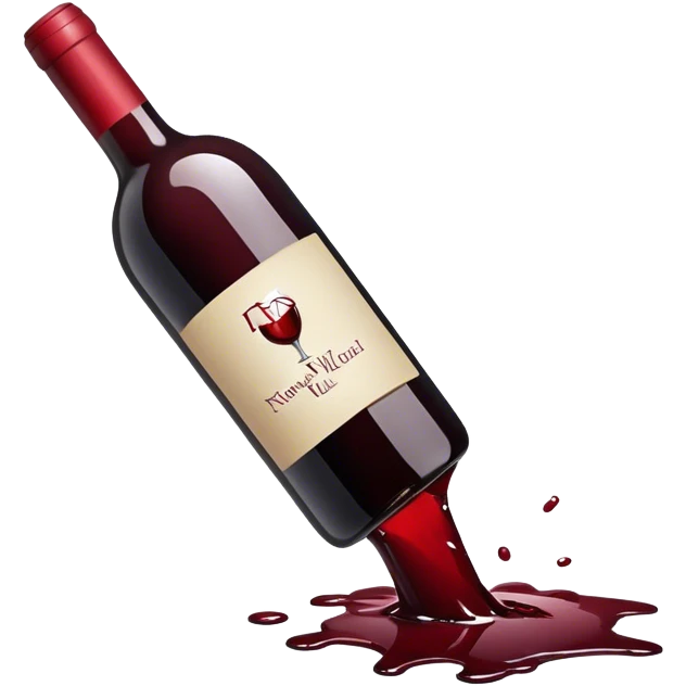 broken wine bottle emoji