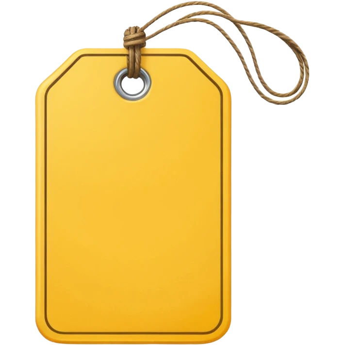  yellow Price tag emoji
