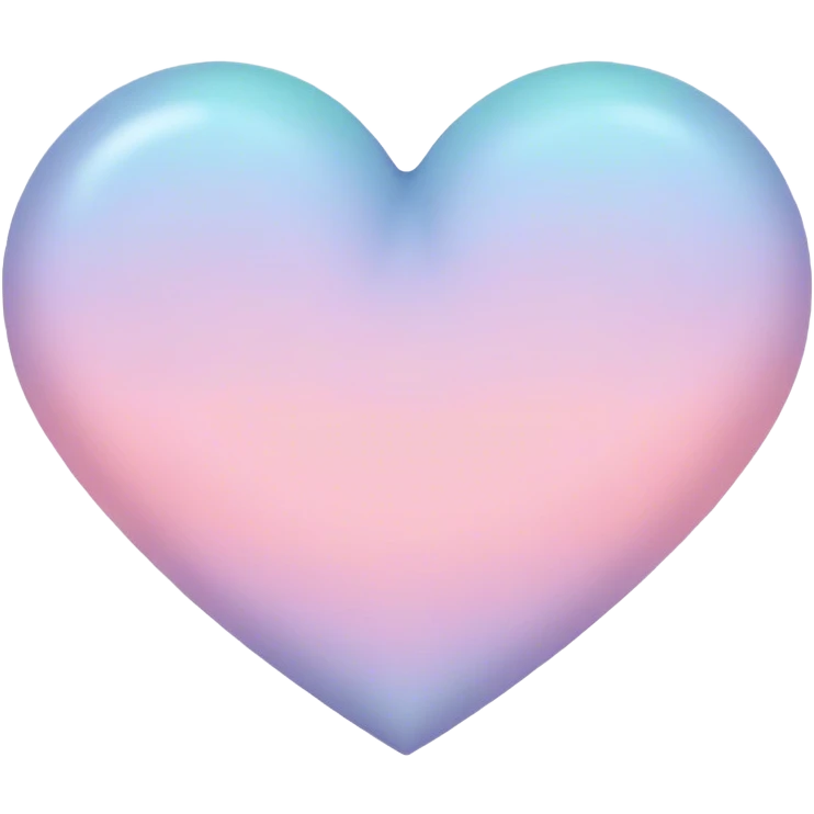 Pastel heart emoji