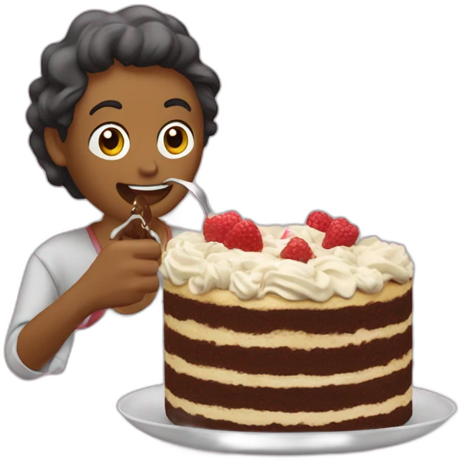 Zemour qui mange un gâteau  emoji