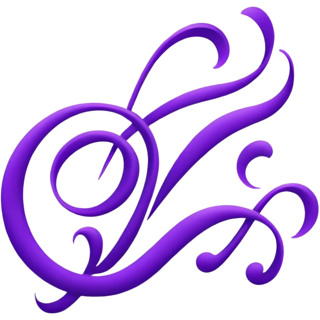 Purple script emoji