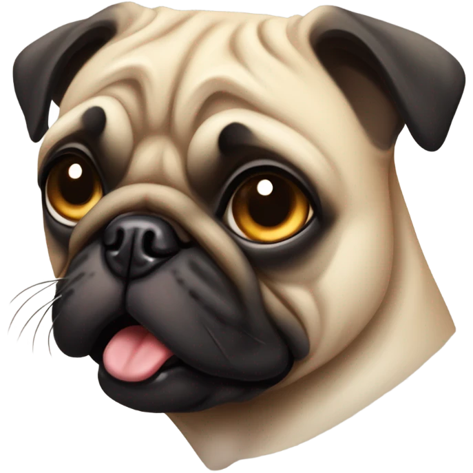 gangster pug emoji