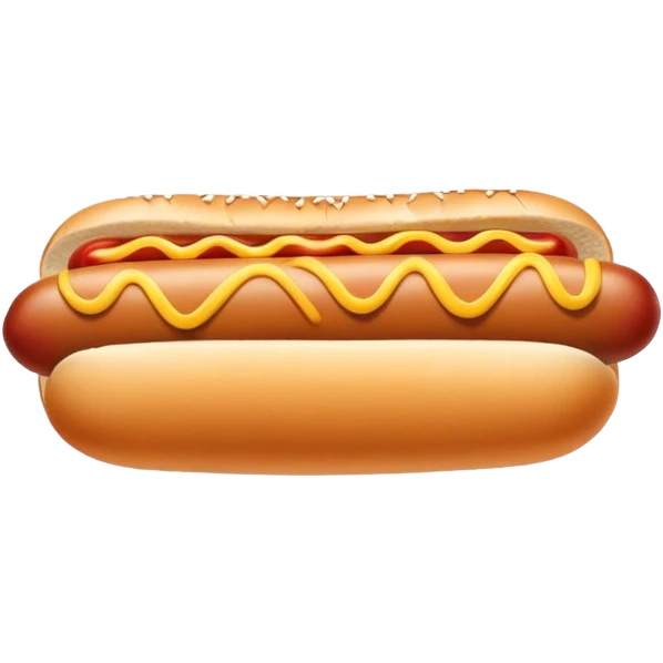 Dog as hot dog emoji