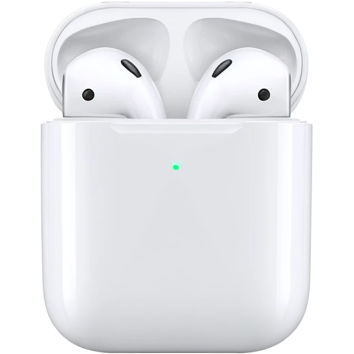 White apple airpods emoji