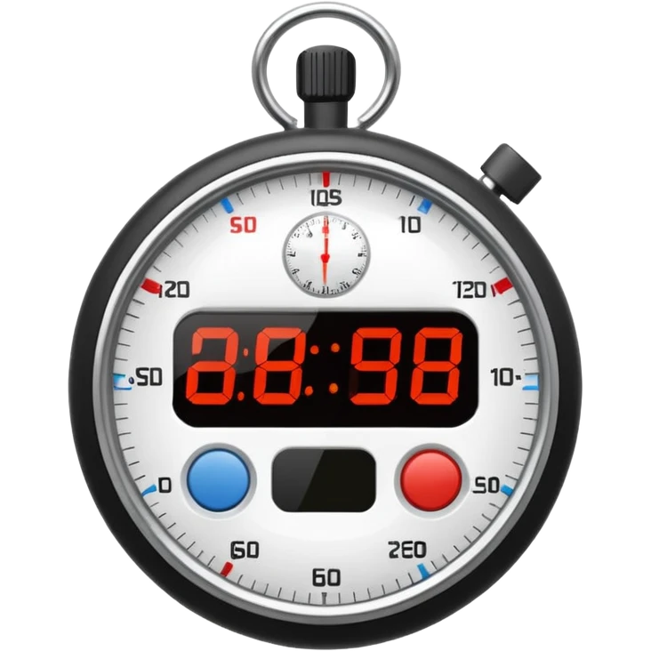 white Stopwatche emoji