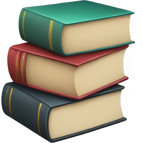 Stack of books emoji