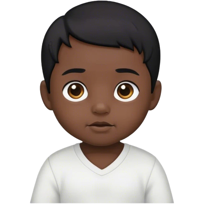 say hello male baby black hair emoji