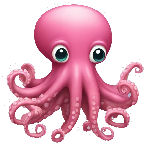Pulpo rosa emoji