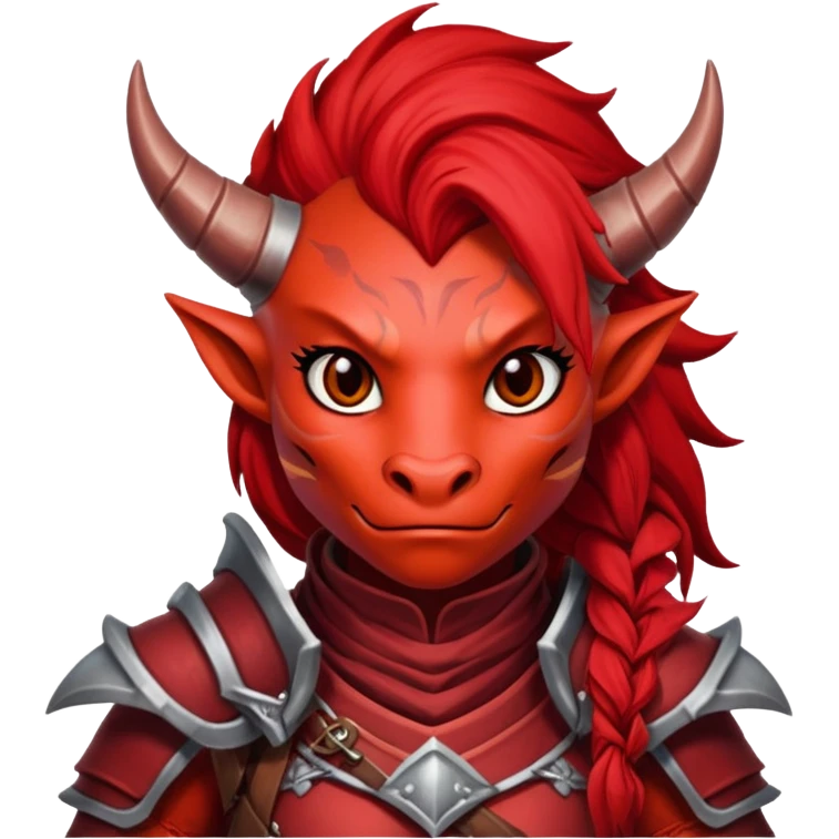 Red female Dragonborn emoji