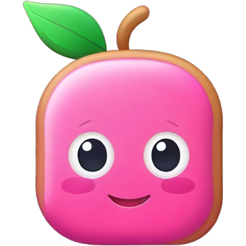pink school supplies emoji