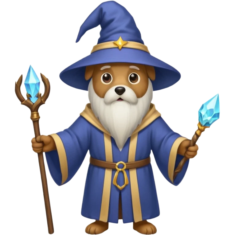 Dog wizard emoji