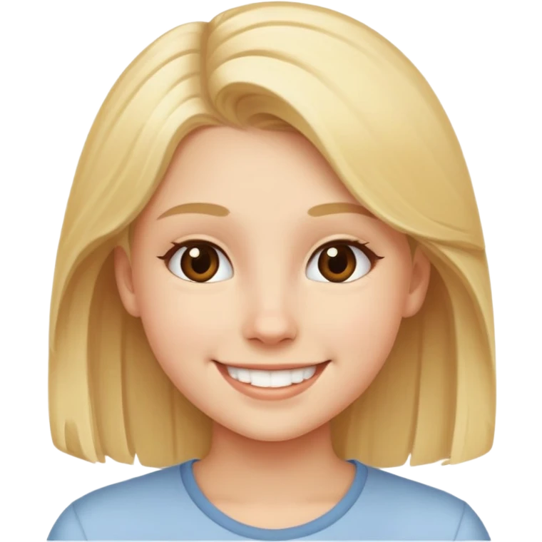 little bit horny blonde teen emoji