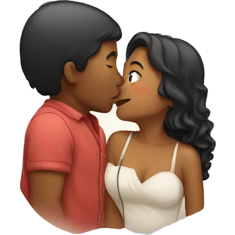 Love kissing  emoji