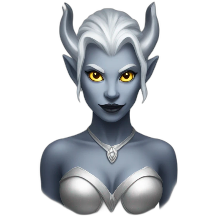Silver demoness  emoji