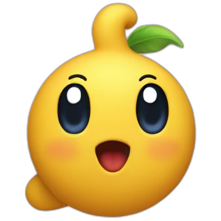 Keeby the yellow Kirby  emoji