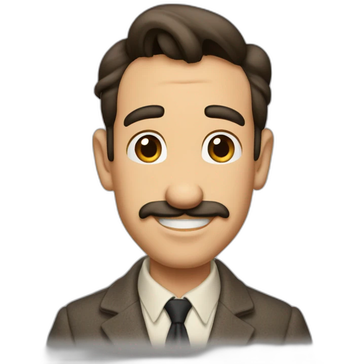 Walt Disney donnant la main à Mickey emoji
