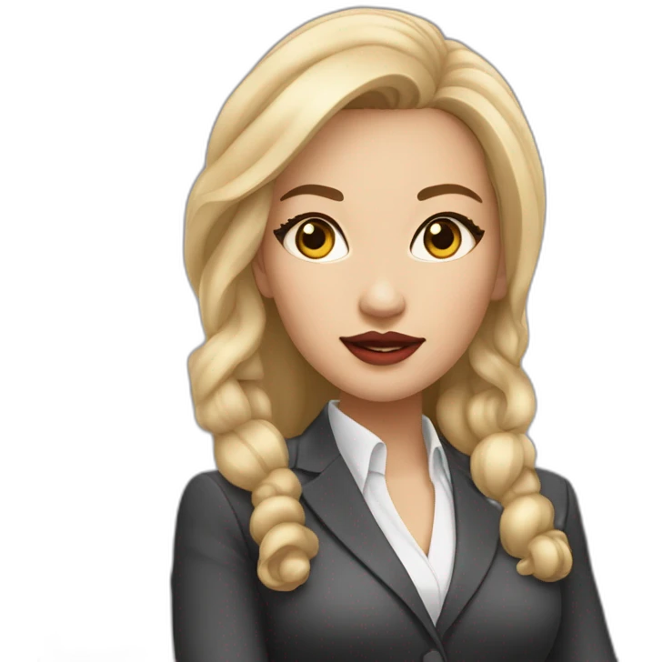 Boss lady wealthy rich light skinned girl with Asian features and full lips emoji