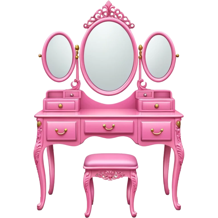 pink DRESSING TABLE emoji