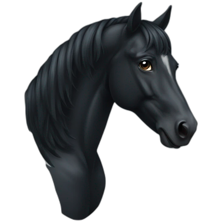 Black horse emoji