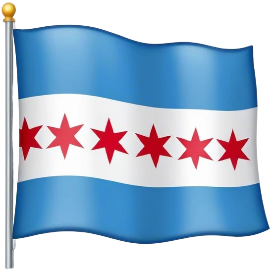Chicago flag emoji