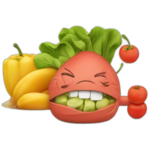 muscle and healthy food emoji