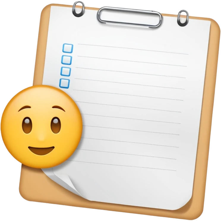 test completion sheet emoji