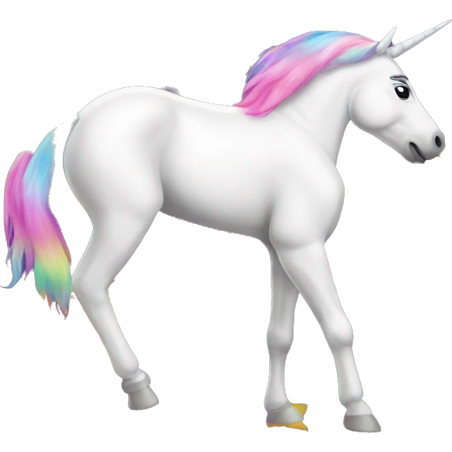 Unicorn twerking emoji