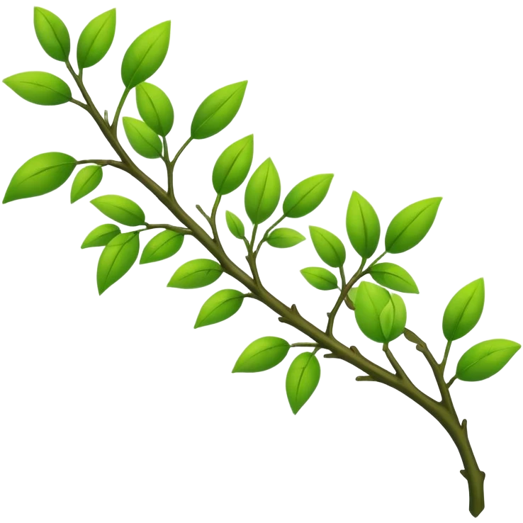 green branches  emoji