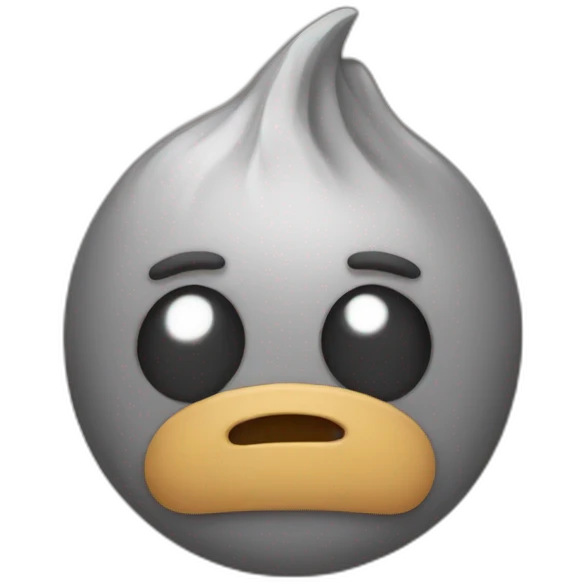 Caca with a face emoji