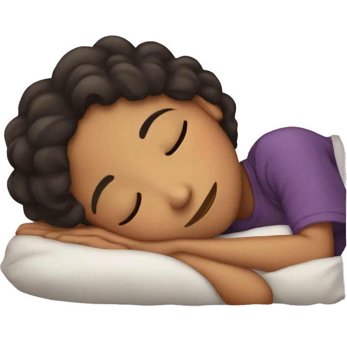 Hispanic girl sleeping  emoji
