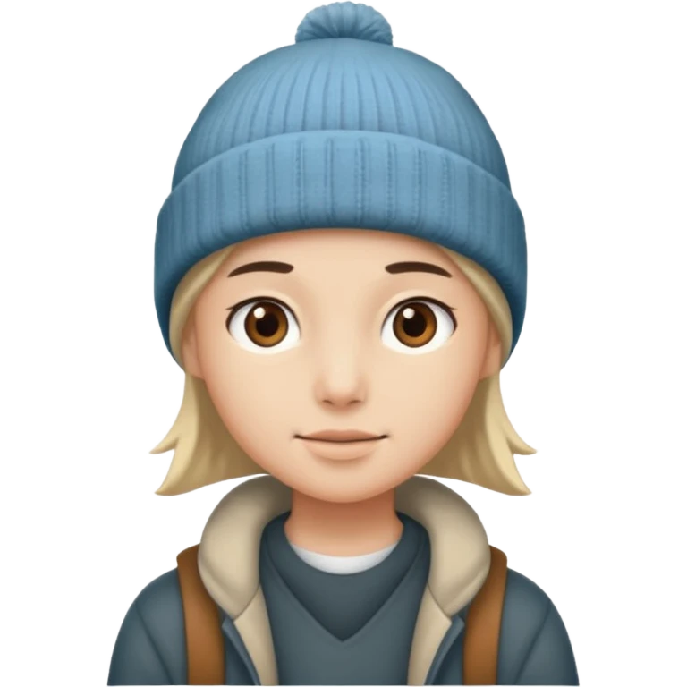 only a beanie emoji