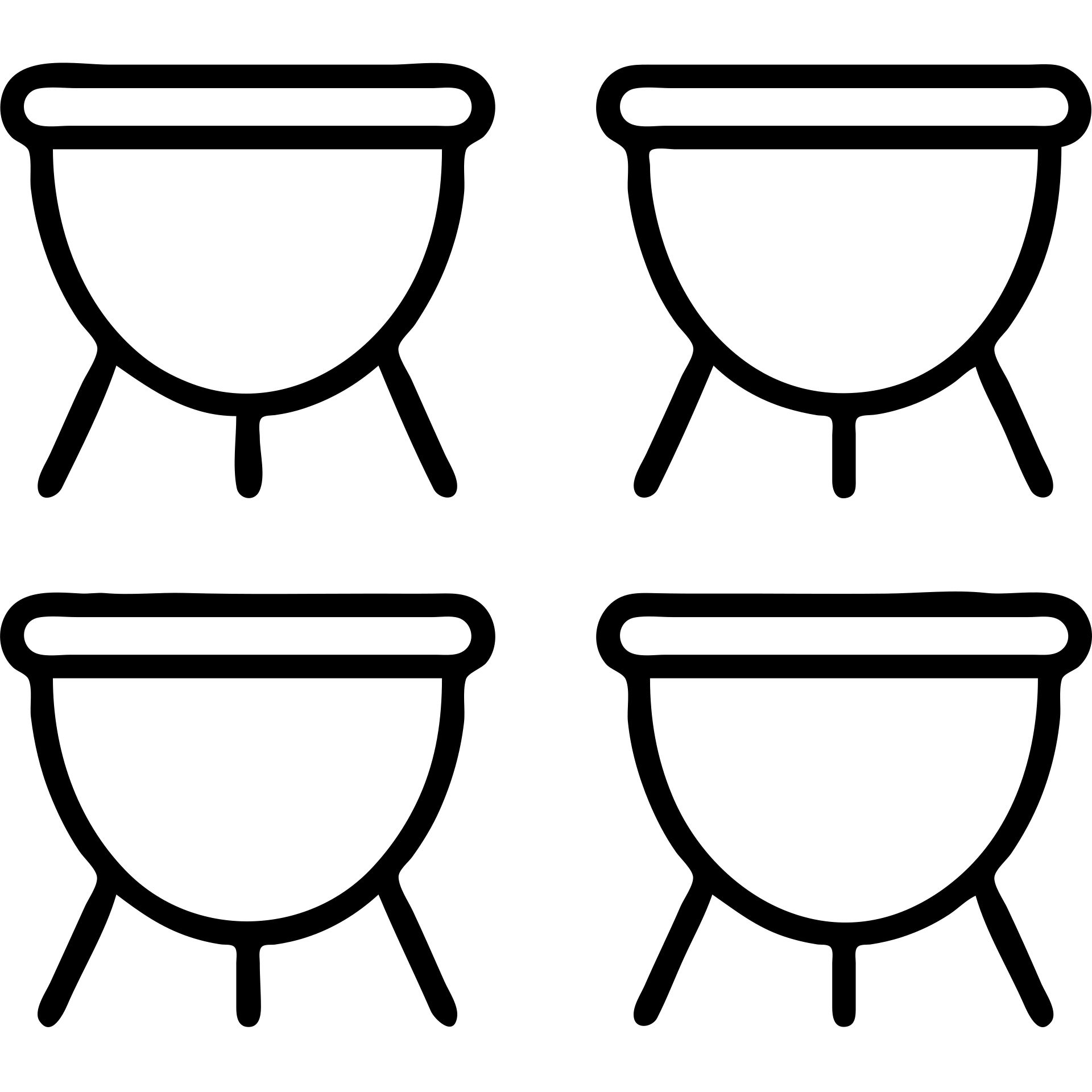 Outlined icon style depiction of exactly four timpani drums, no player, all drums brown, with no background, isolated on transparent background. emoji